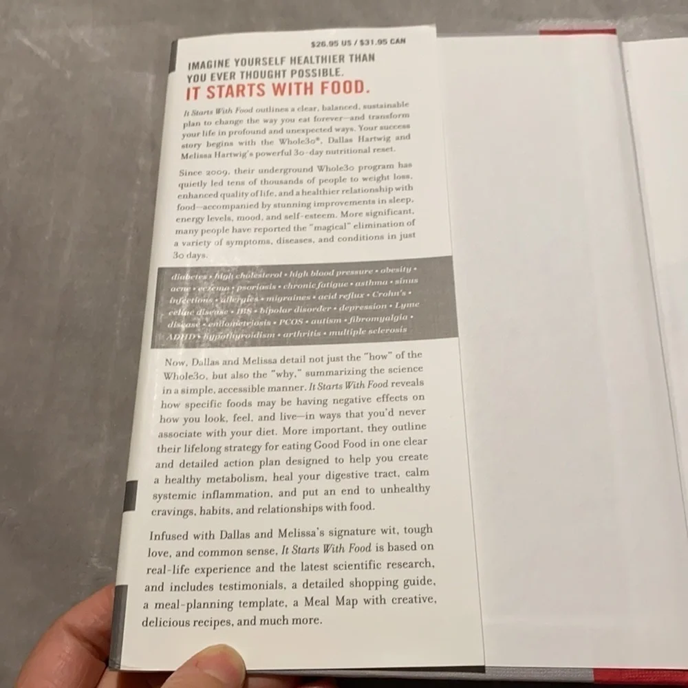 2 for $28 books, Whole 30 It Starts with Food Book & Cookbook